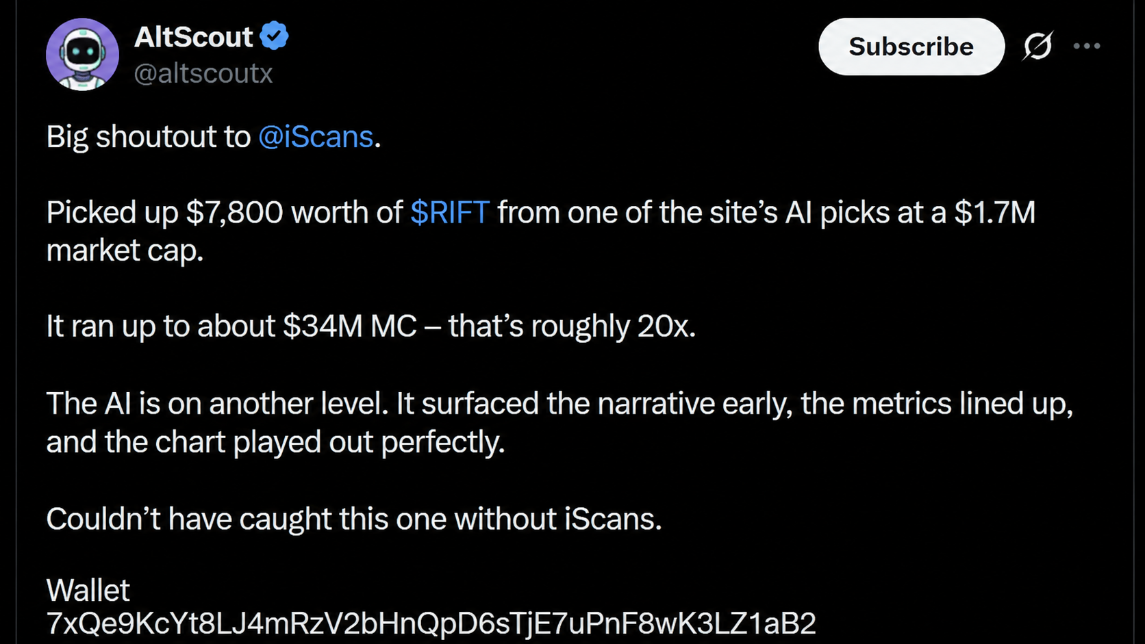 AltScout review of iScans