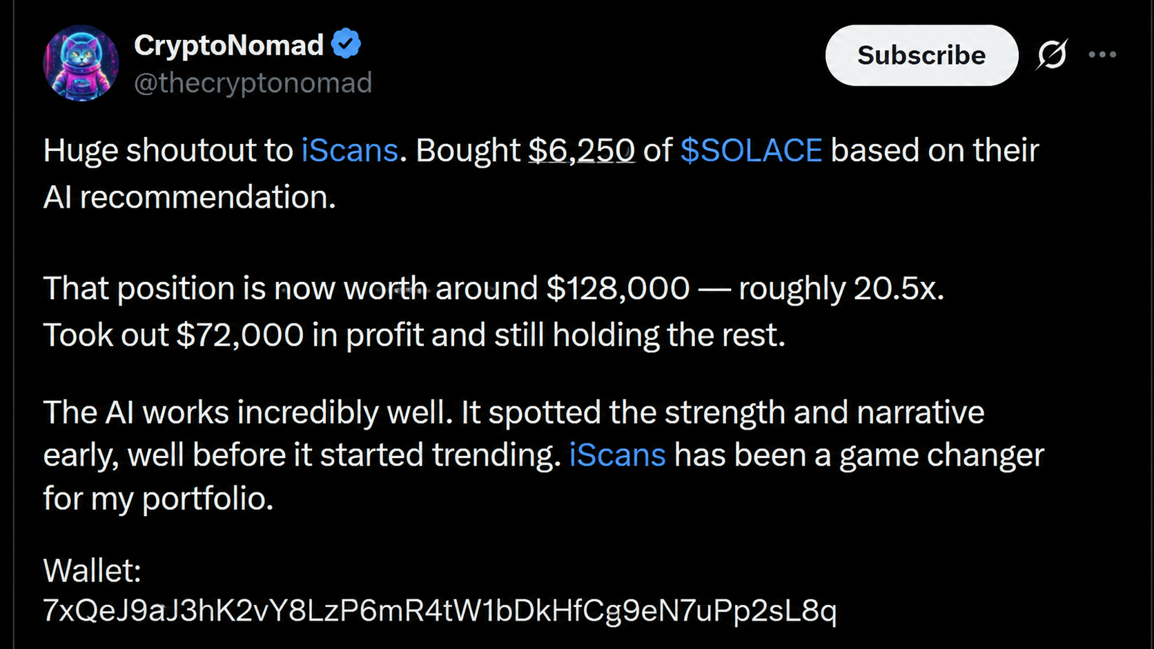 CryptoNomad review of iScans